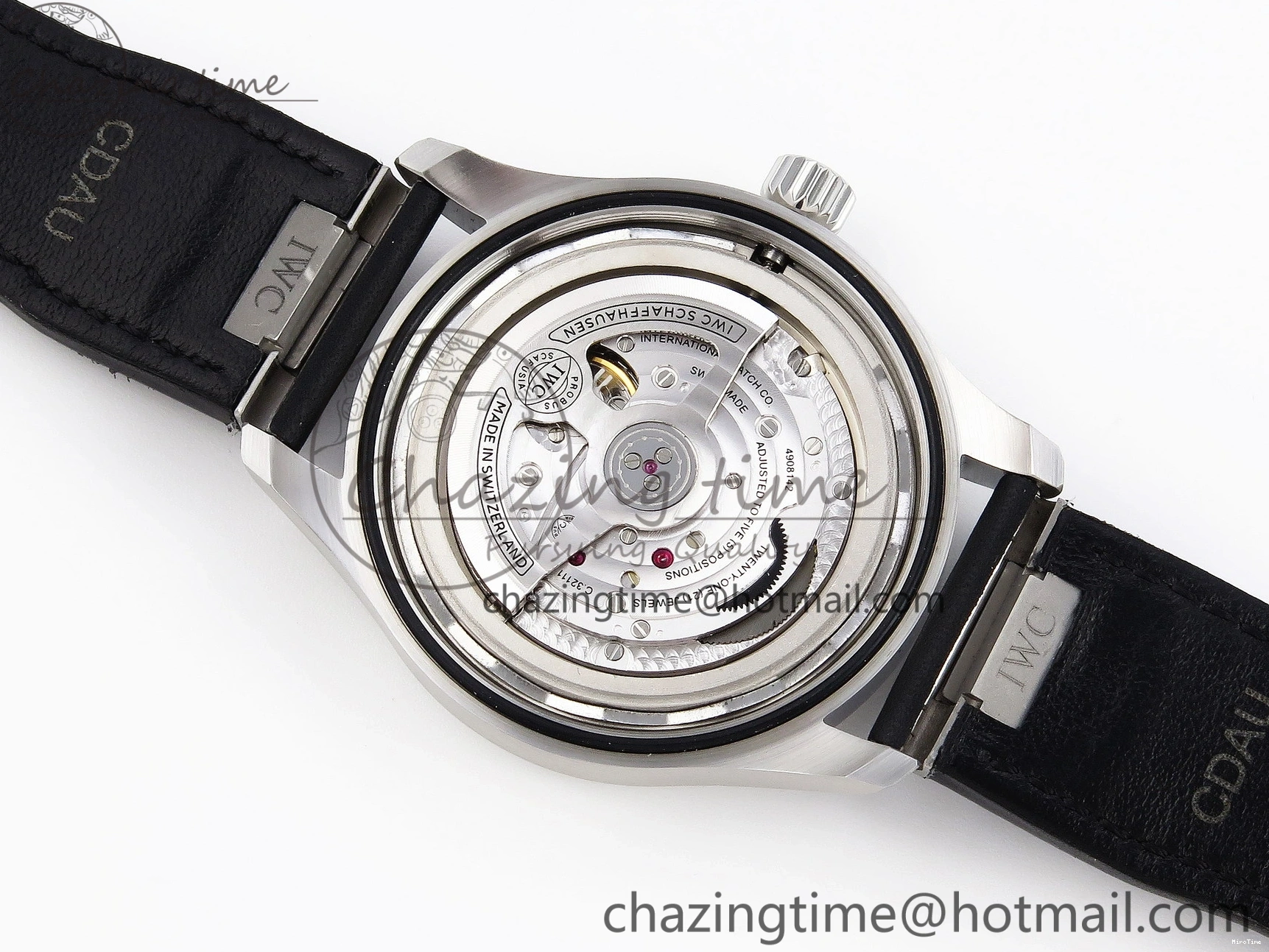 MIROTIME 0329 Pilot Mark XX IW328201 ZF 1:1 Best Edition Black Dial on Black Leather Strap A Affordable 7028